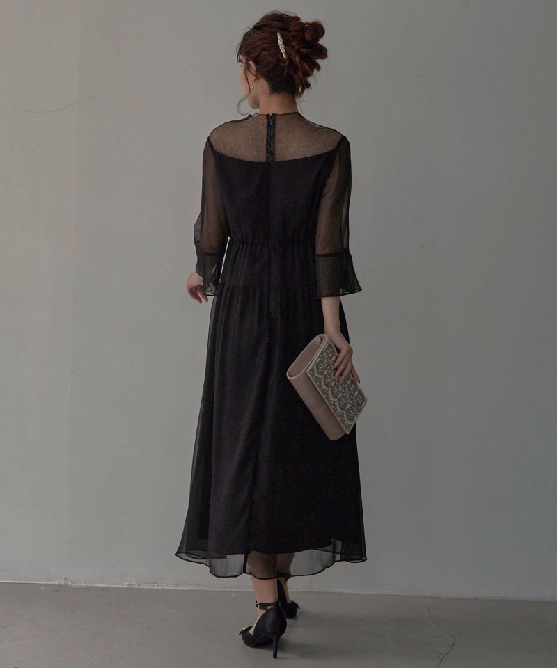 ラメチュールシフォンドレス ワンピースのドレス|Dorry Doll