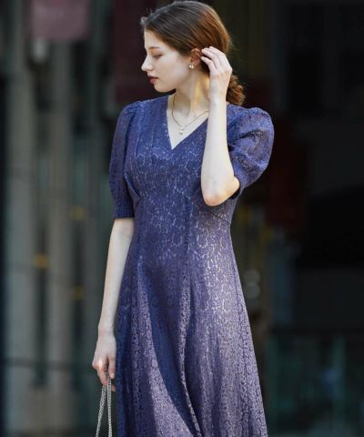 ヴィンテージフラワーレースワンピースのドレス|Dorry Doll / LE'RURE