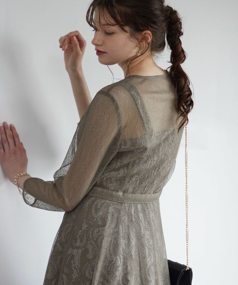 チュールレースワンピースセットのドレス|Dorry Doll