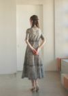 配色レース×ハシゴレース切り替えワンピースドレスのドレス|Dorry