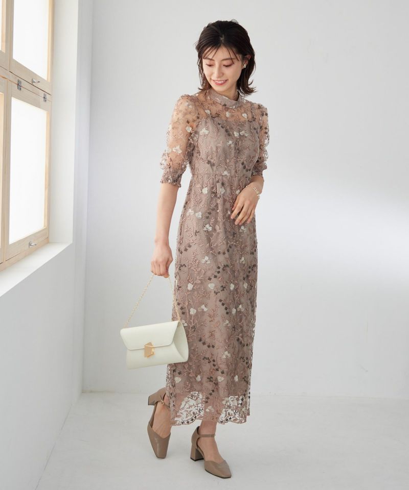 アンティーク刺繍レースワンピースのドレス Dorry Doll