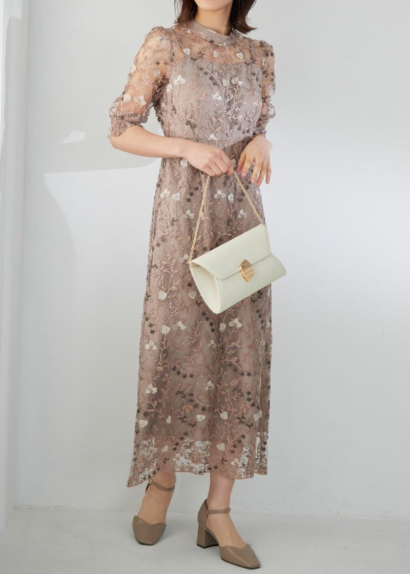 アンティーク刺繍レースワンピースのドレス Dorry Doll