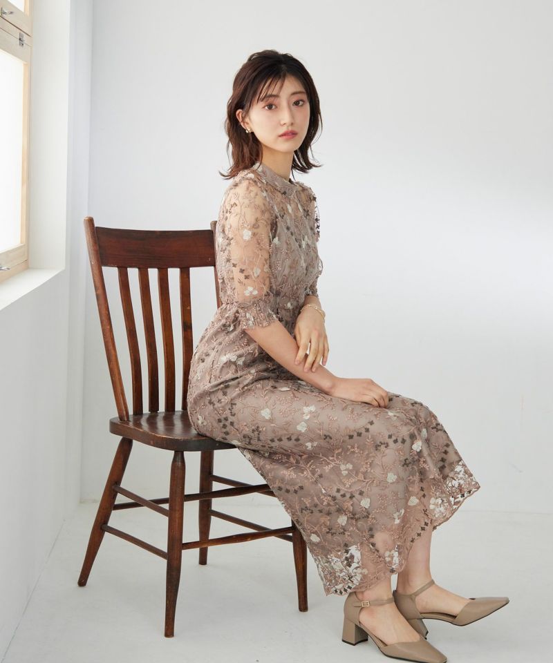 アンティーク刺繍レースワンピースドレスのドレス Dorry Doll