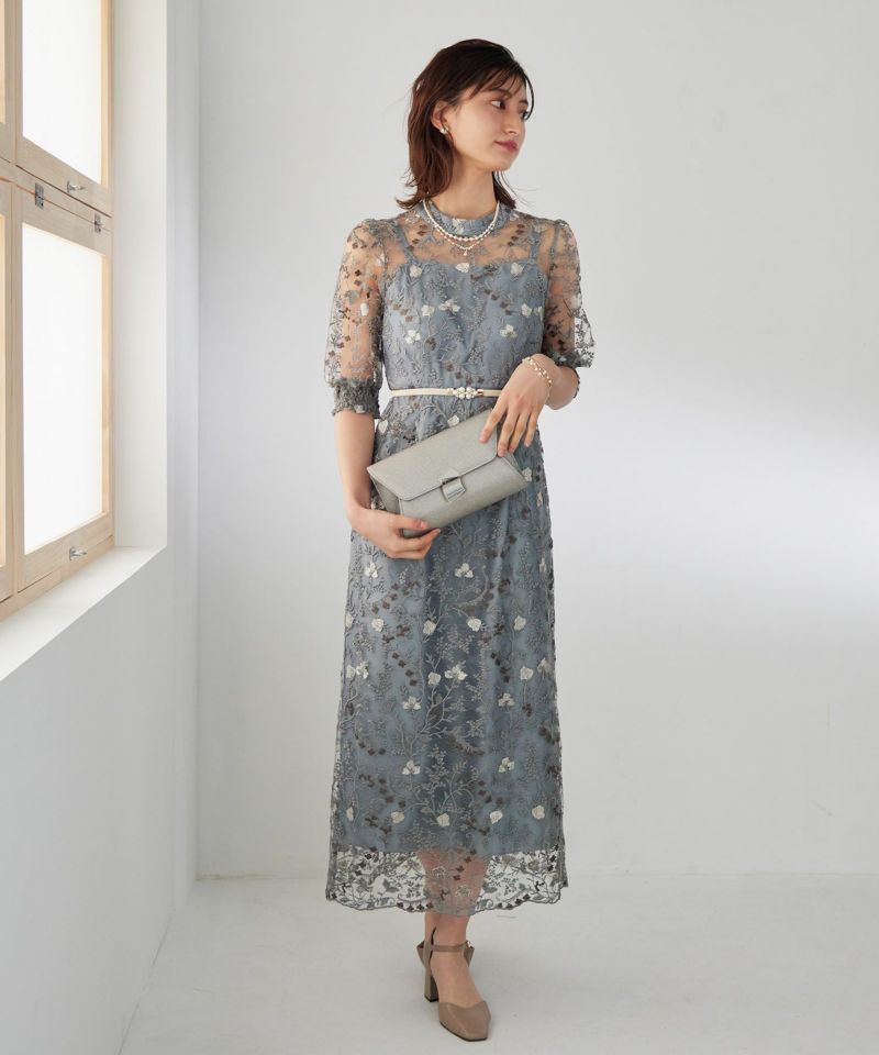 アンティーク刺繍レースワンピースのドレス|Dorry Doll / LE'RURE