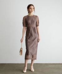 コクーンスリーブレースタイトドレスのドレス|Dorry Doll