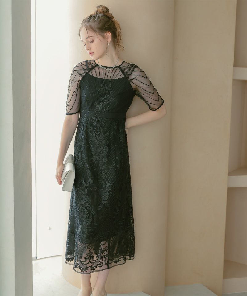 エンブロイダリーレースドレスのドレス|Dorry Doll