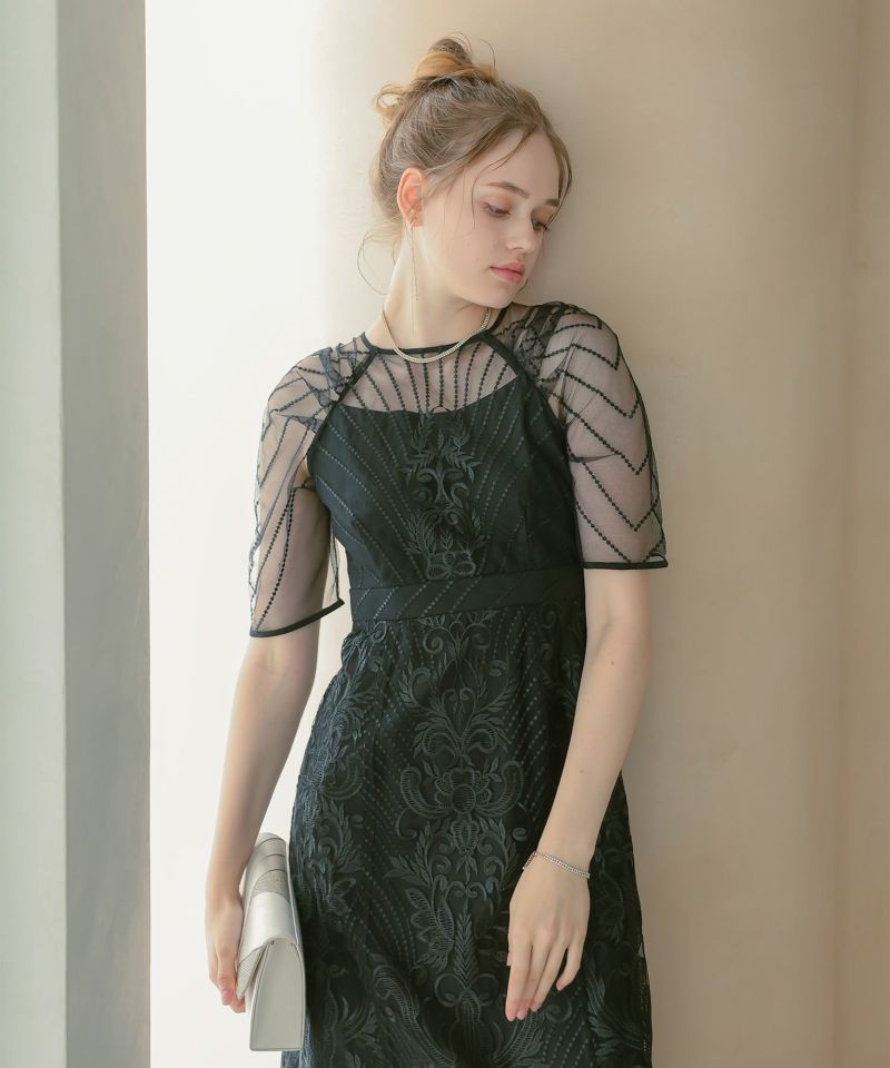エンブロイダリーレースドレスのドレス|Dorry Doll