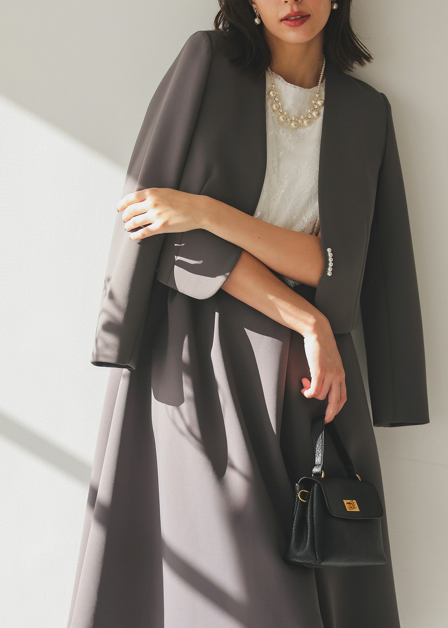 レースワンピース&ジャケットセットセレモニースーツのドレス|Dorry  