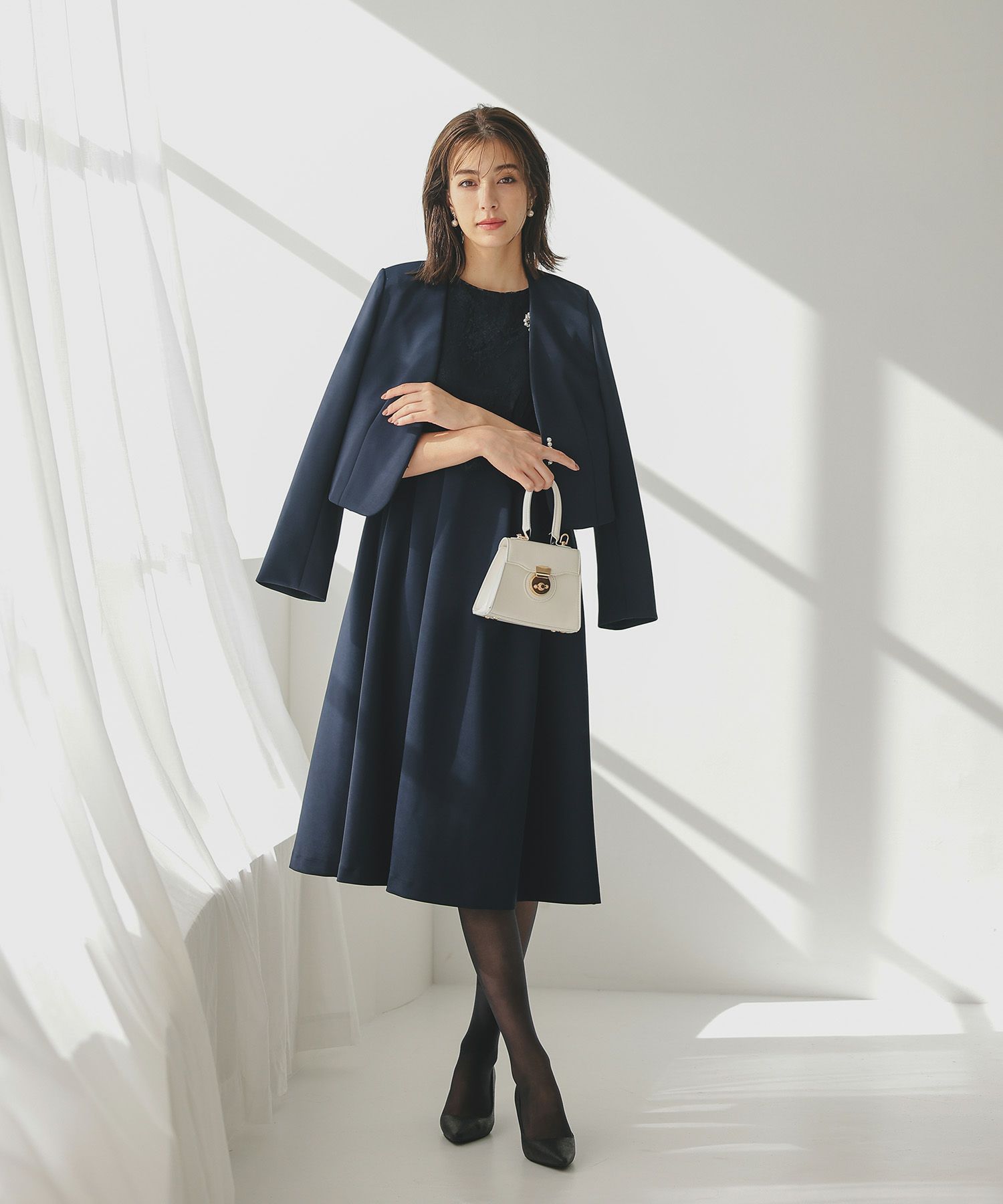 レースワンピース&ジャケットセットセレモニースーツのドレス|Dorry  