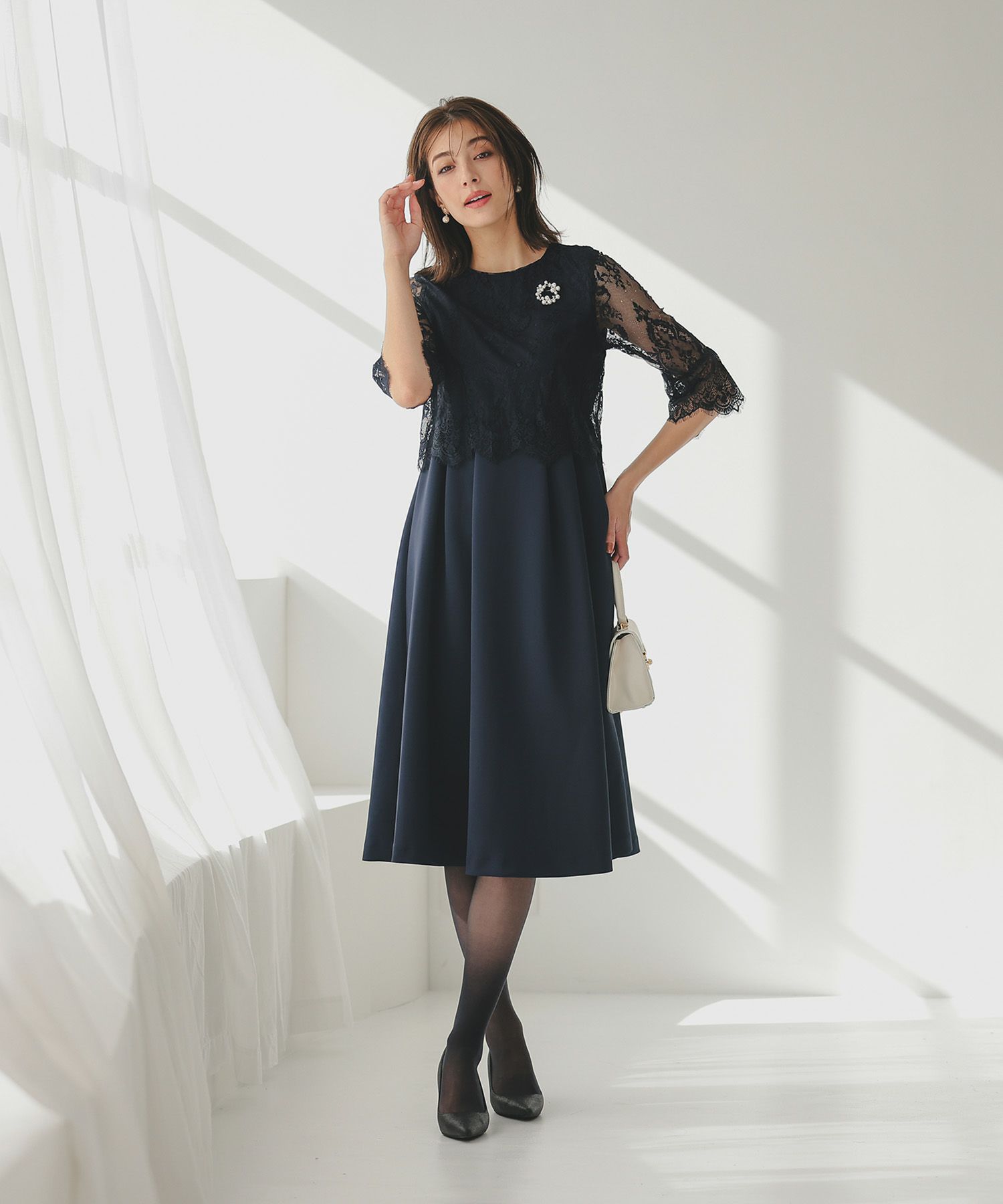 レースワンピース&ジャケットセットセレモニースーツのドレス|Dorry  