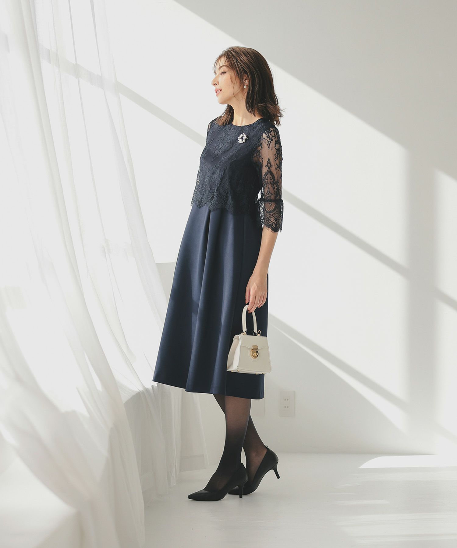 レースワンピース&ジャケットセットセレモニースーツのドレス|Dorry  