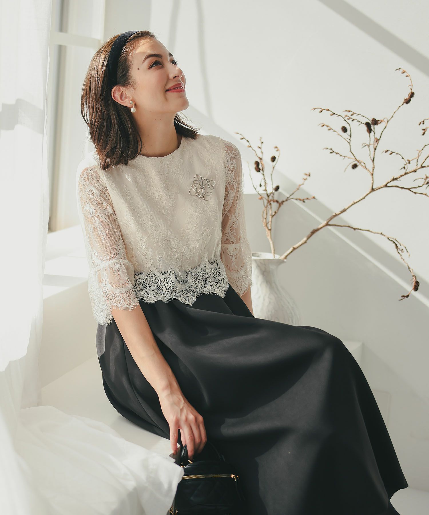 レースワンピース&ジャケットセットセレモニースーツのドレス|Dorry  