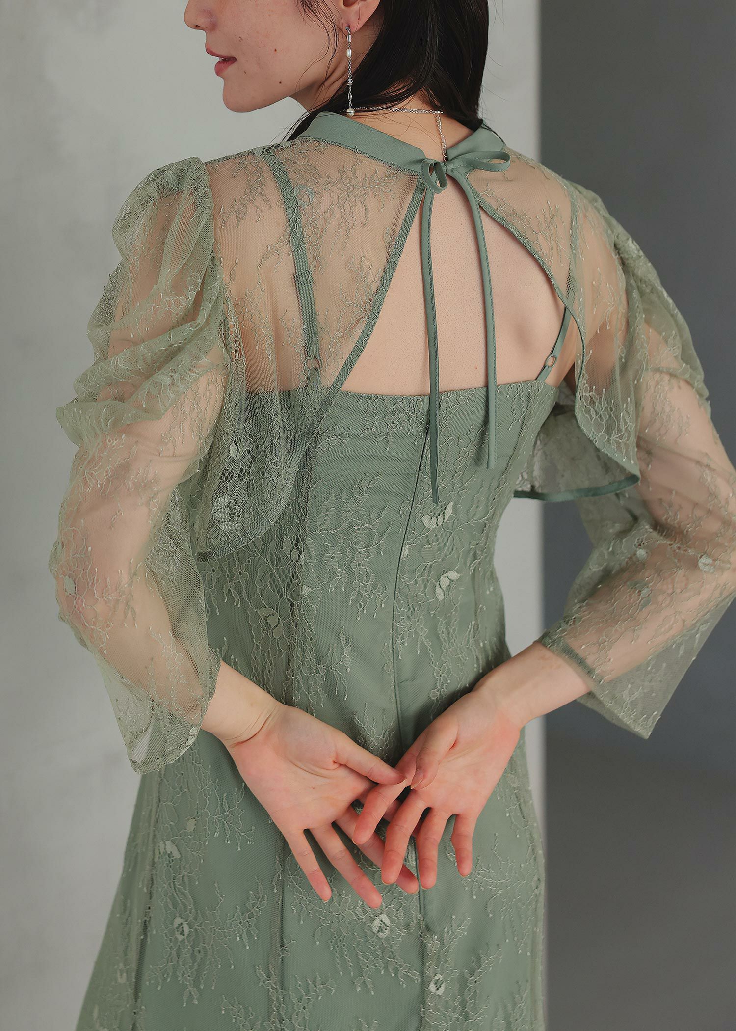 ボレロレイヤードレースドレス|DorryDoll 