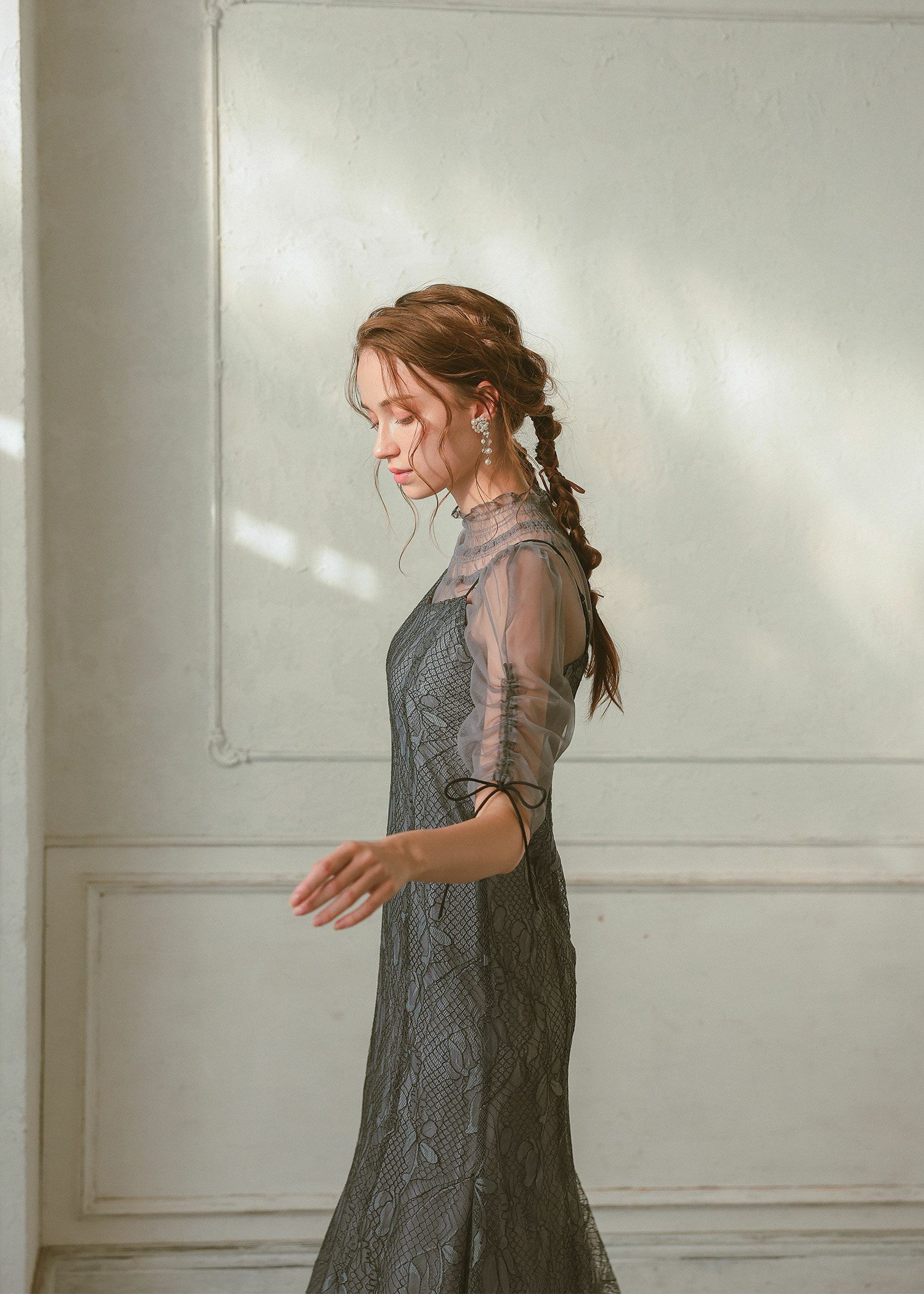 ブラウスセットフラワーレースドレス|Dorry Doll 