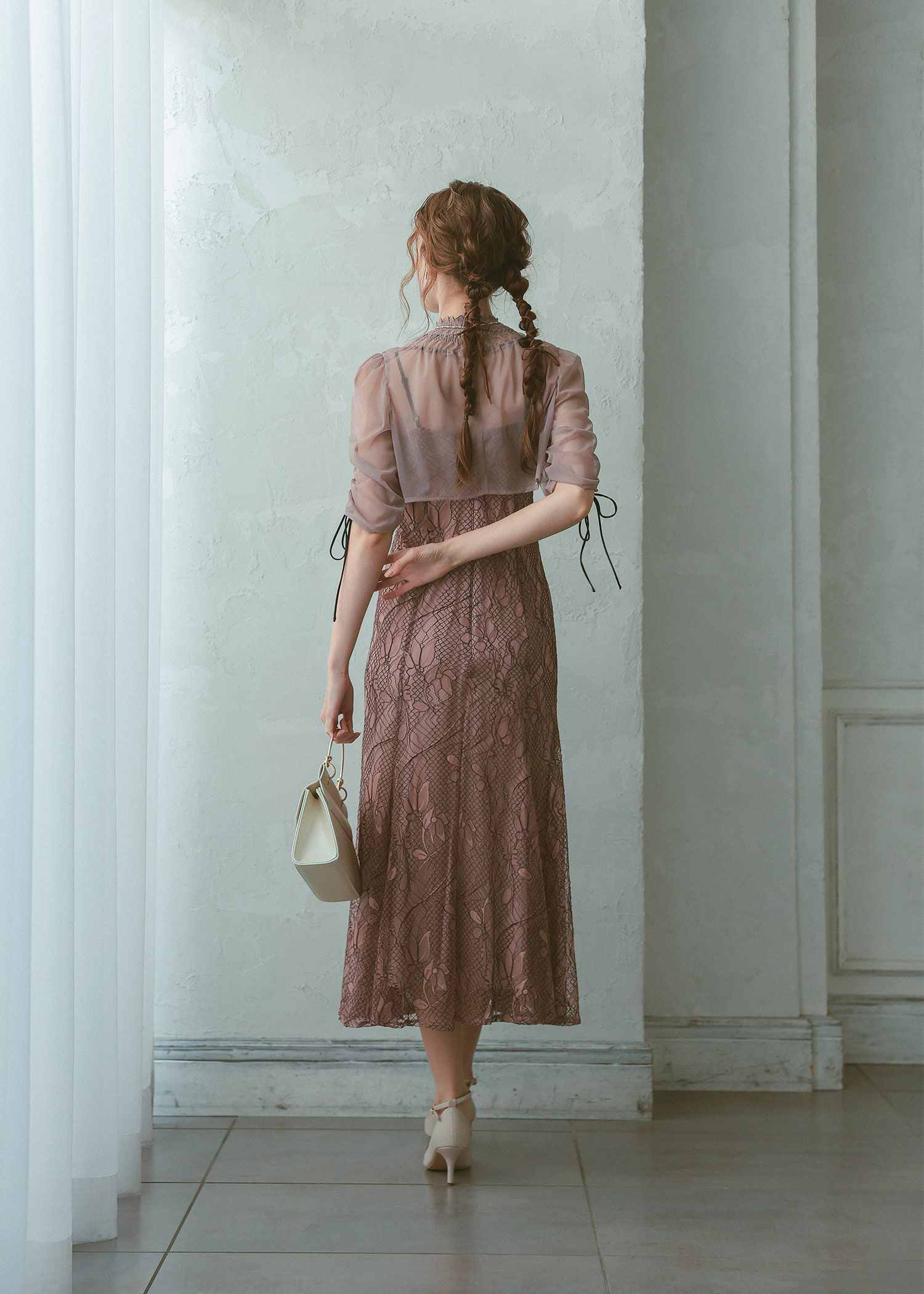 ブラウスセットフラワーレースドレス|Dorry Doll 