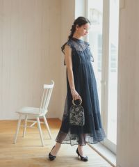 デザインフリルプリーツドレスのドレス|Dorry Doll