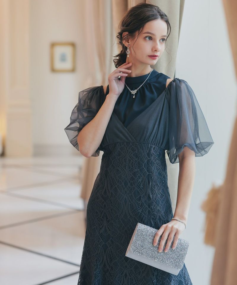 ラメチュールオフショルデザインドレスのドレス|Dorry Doll / LE'RURE