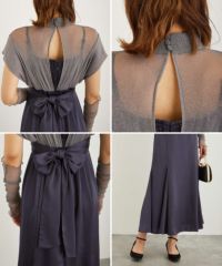 シャイニーアームセットドレスのドレス|Dorry Doll