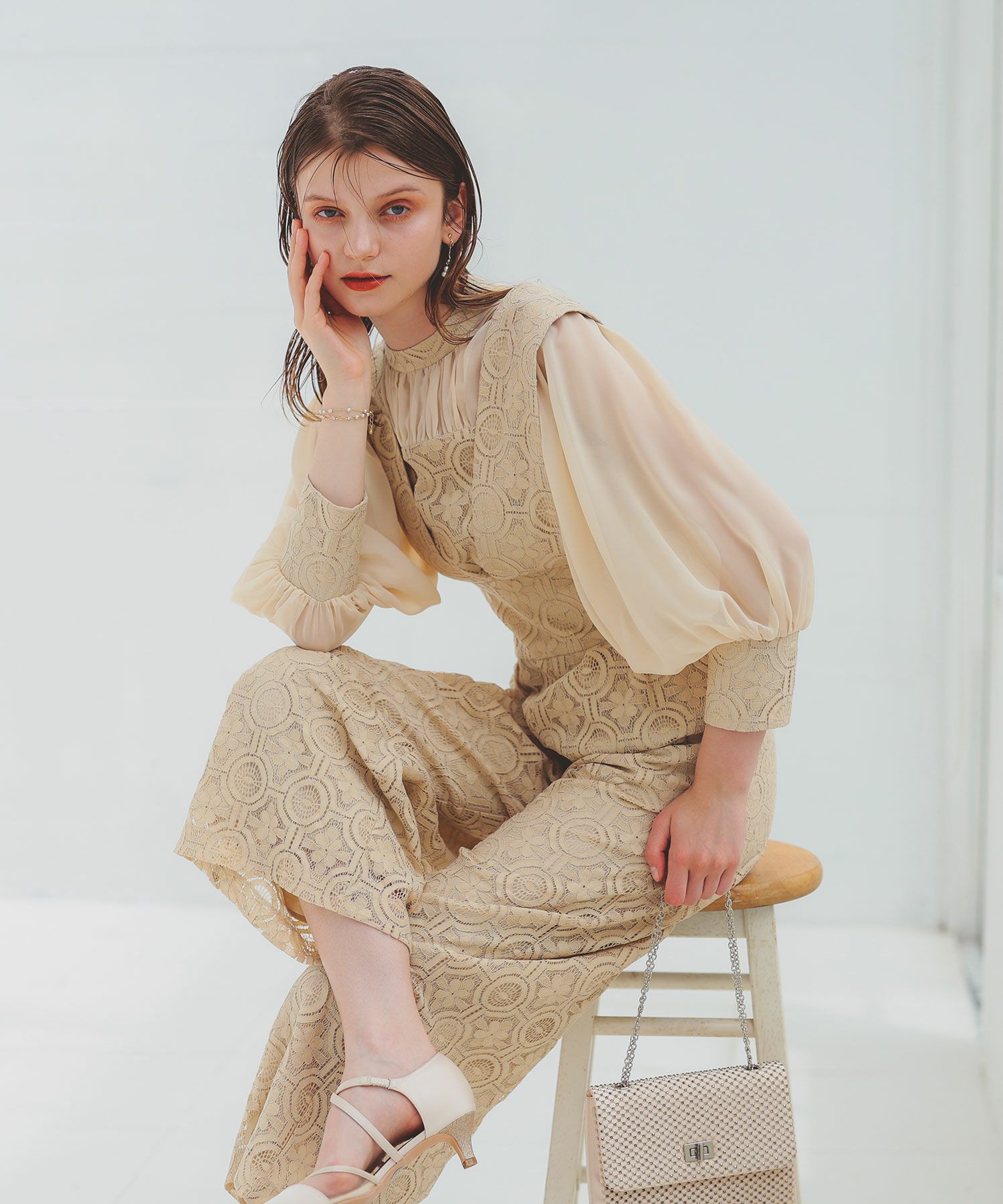 3 pieces ジャケット＆パンツ セットアップドレス|DorryDoll 