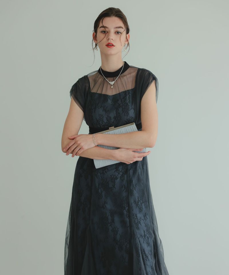 レイヤードラメチュールドレスのドレス|Dorry Doll