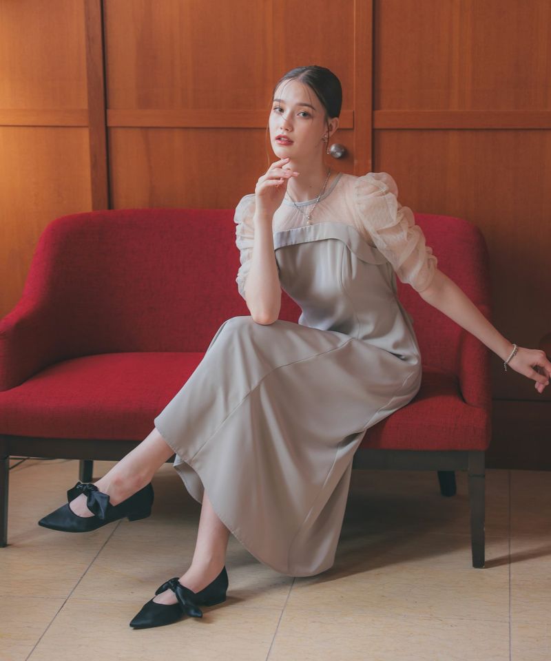 RANDA パンプス Dorry Doll ドレス おまとめ17000 Dorry Doll ラメクロスストラップブラックパンプス (M) をレンタル