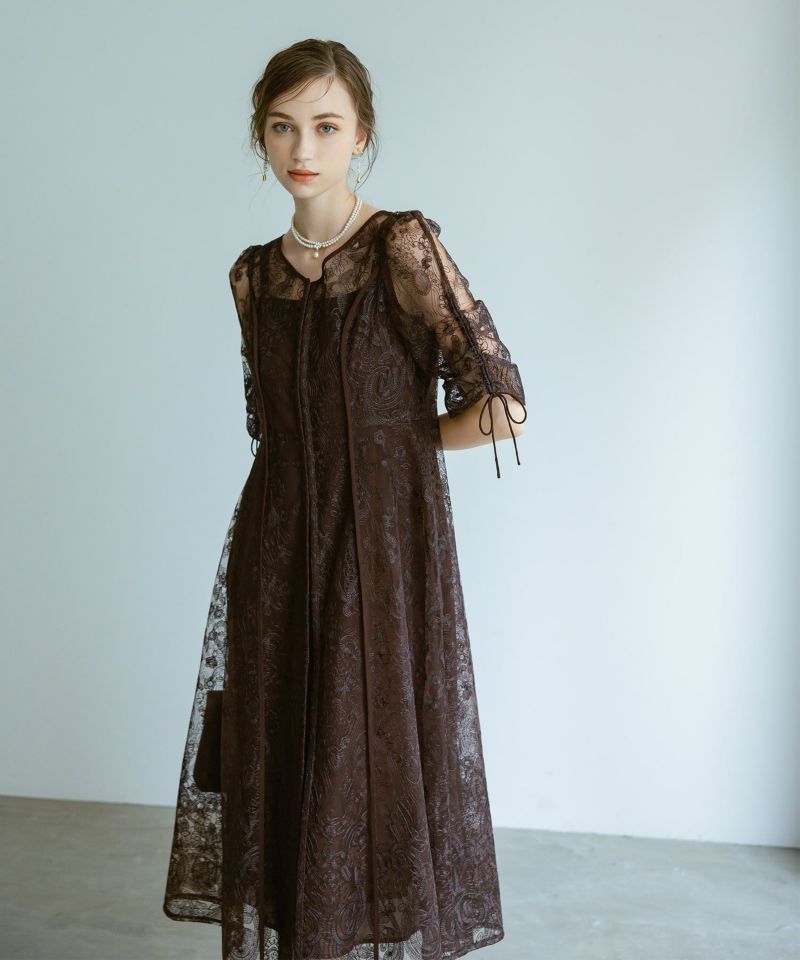 エンブロイダリーレイヤードドレスのドレス|Dorry Doll