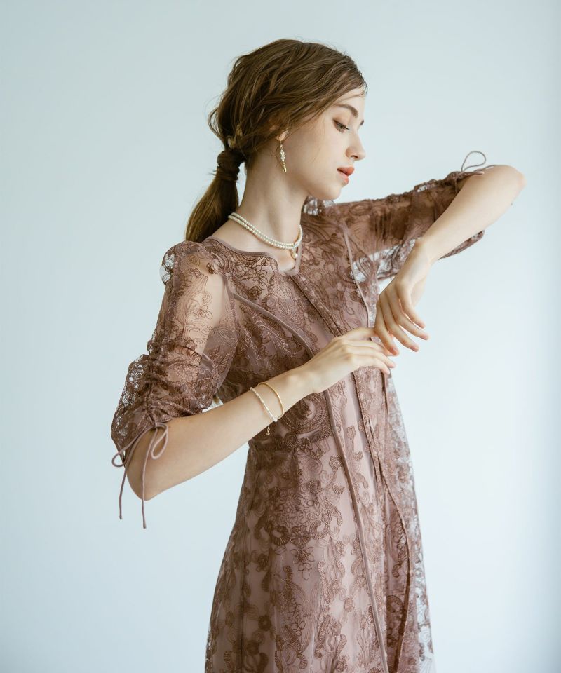 エンブロイダリーレイヤードドレスのドレス|Dorry Doll