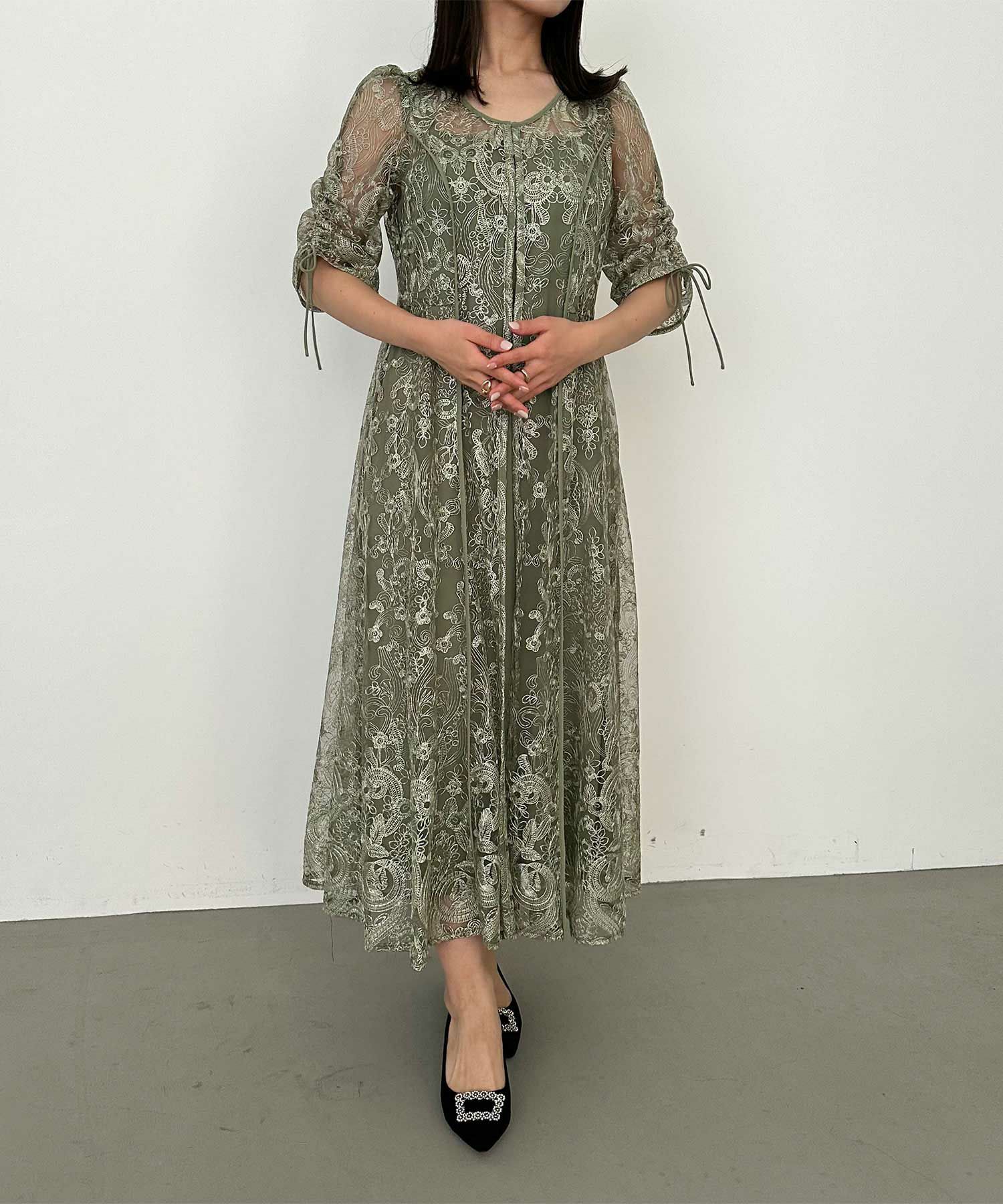 エンブロイダリーレイヤードドレス|Dorry Doll 