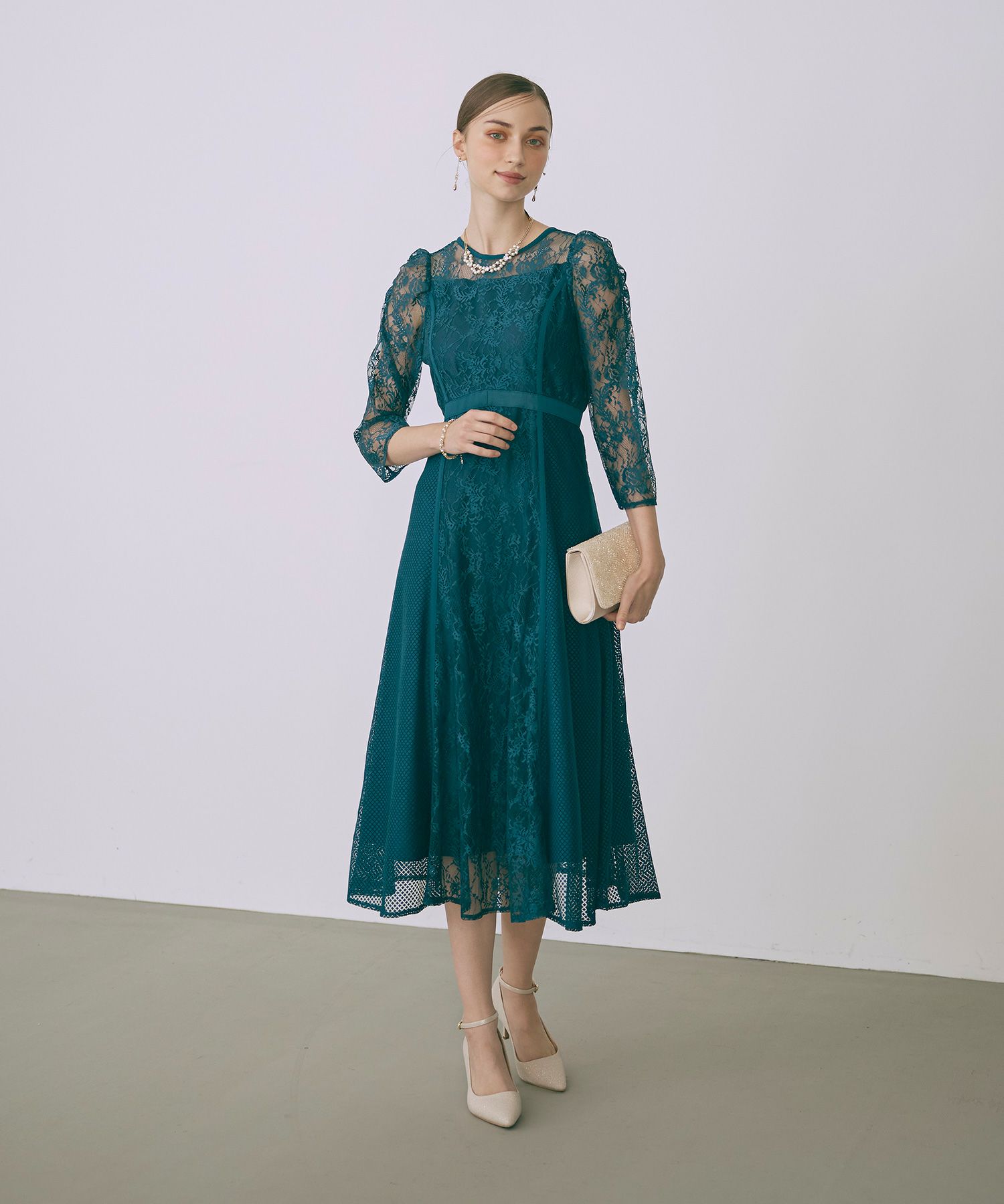 スイッチングレースドレス|DorryDoll 