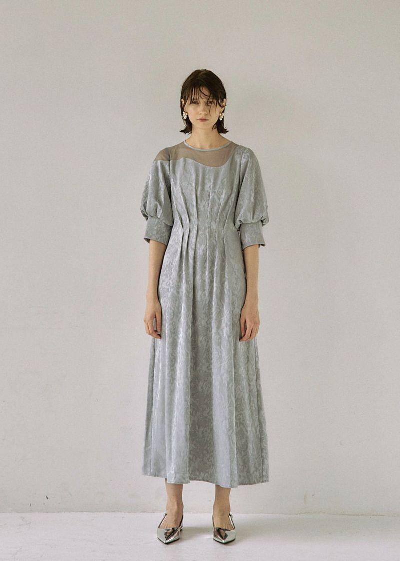 Meandering waist tuck flare dressのドレス|Dorry Doll / LE'RURE