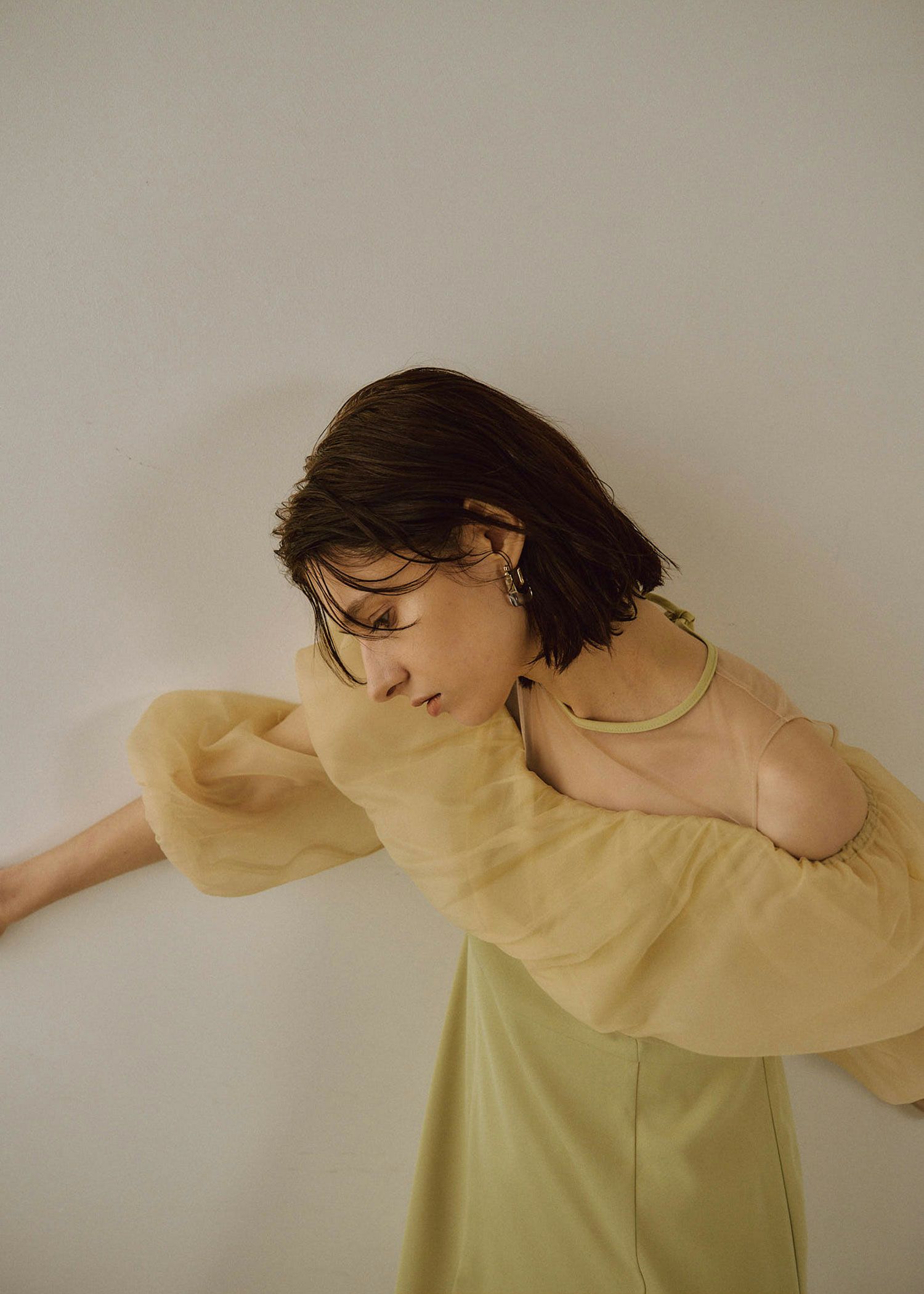 Off shoulder balloon dress｜LE 