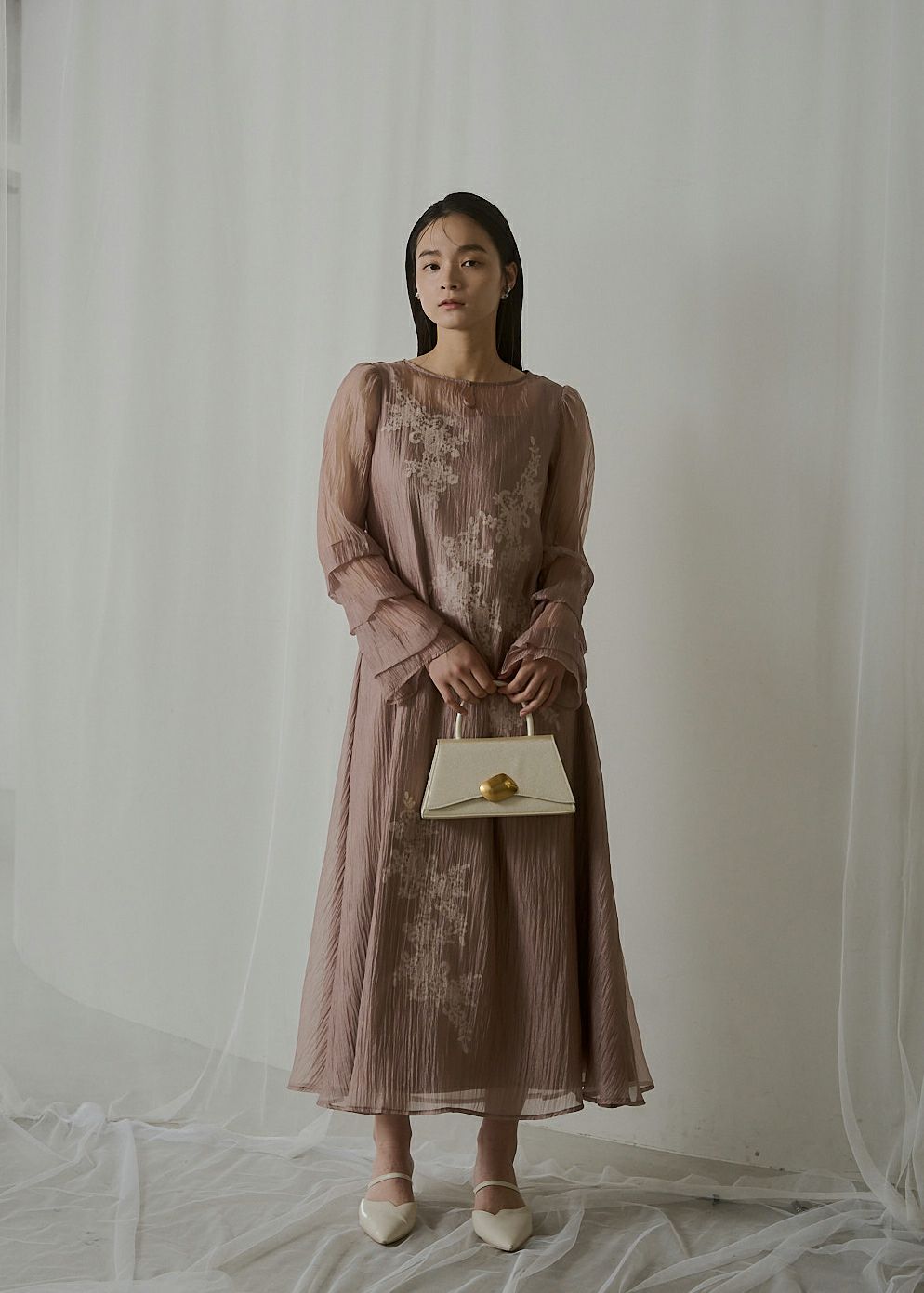 Sheer A-line onepiece｜LE 