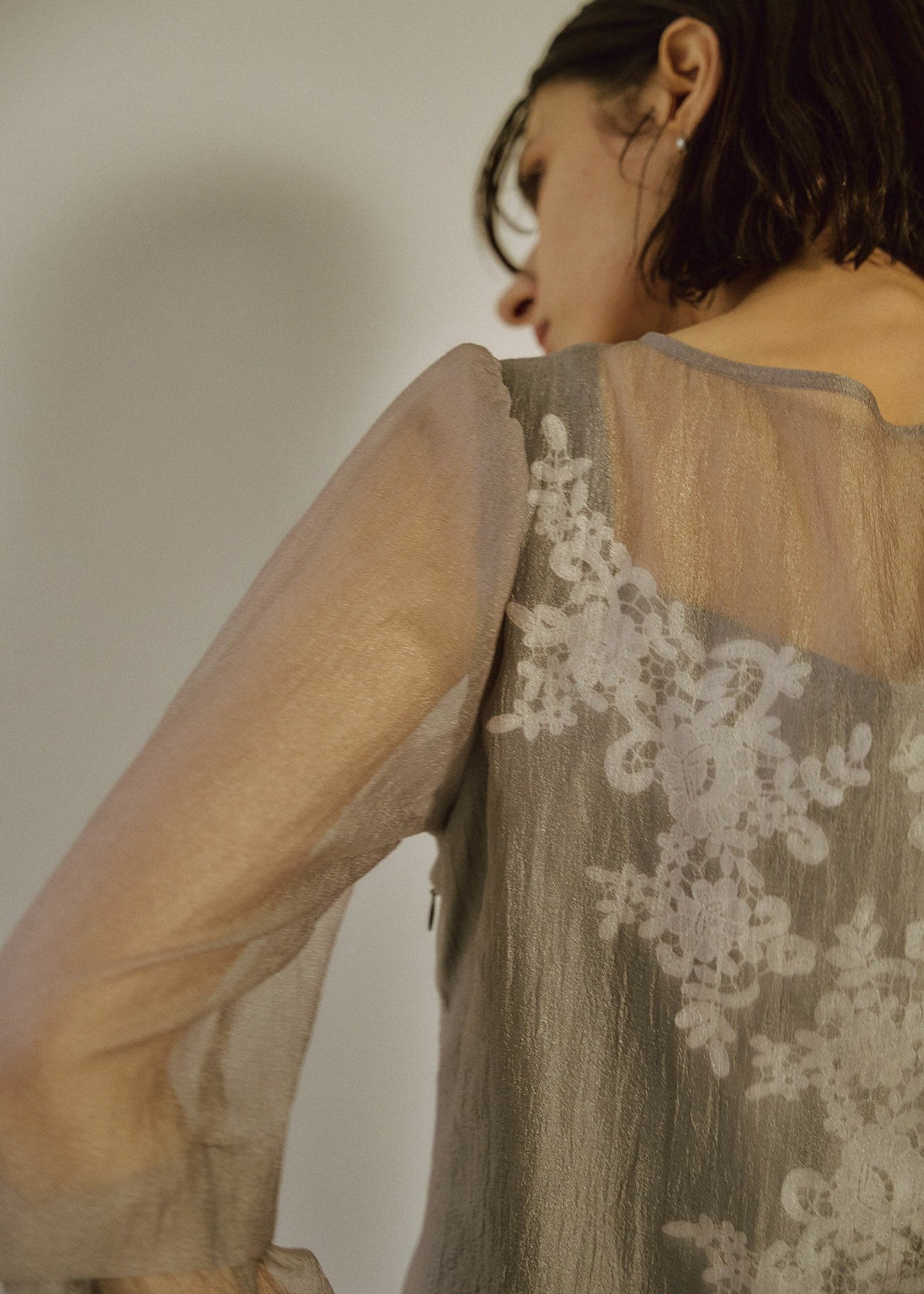 Sheer A-line onepiece｜LE