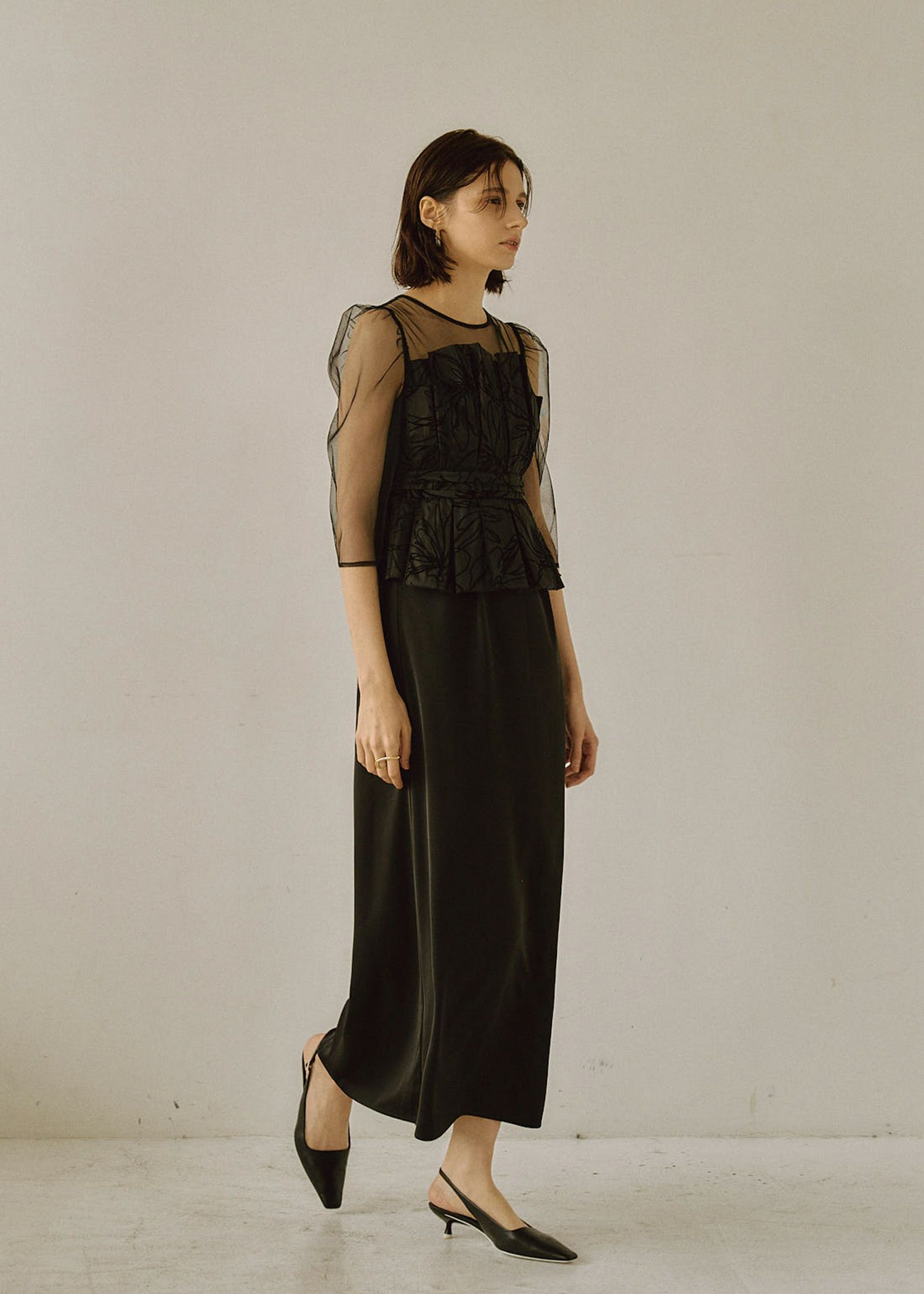Flourish pencil dress｜LE