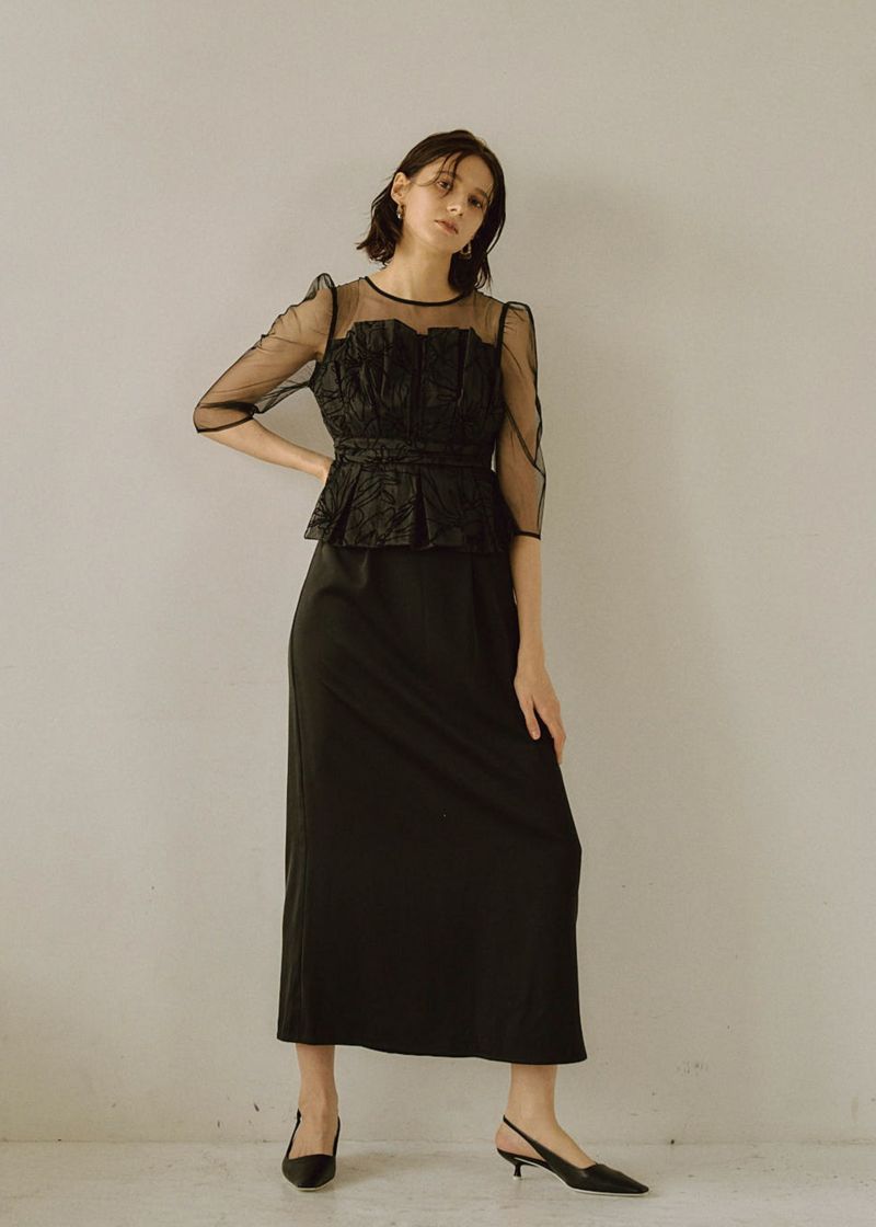 ファッション Flourish wide pants dress リルアー パンツドレス 