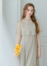 ケープセットメッシュドレス|Dorry Doll