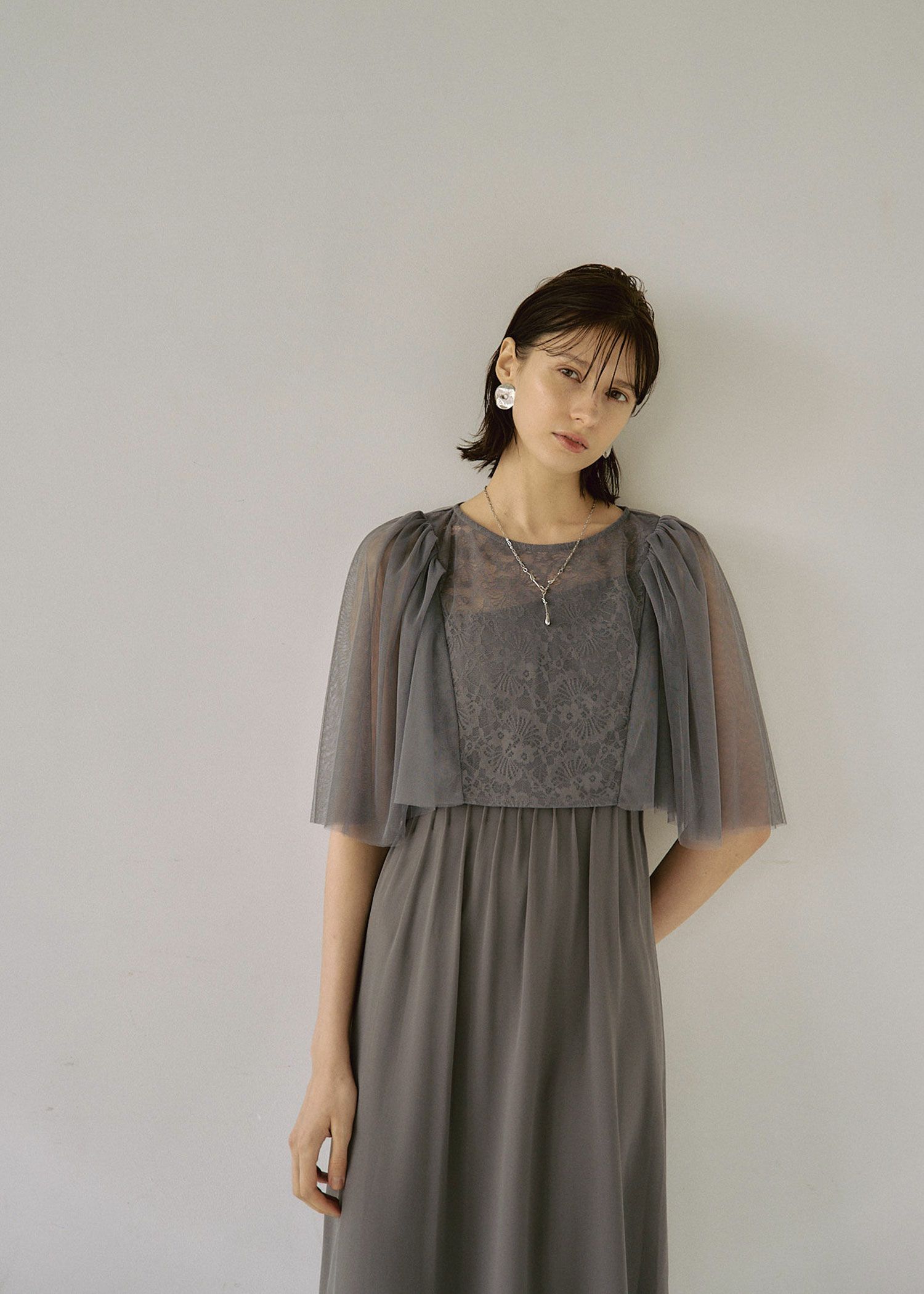 2way puff tulle dress|LE