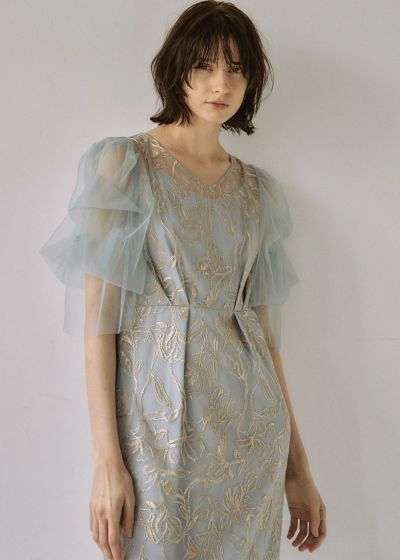 Lerure  Fluffy sleeve pencil dress ドレス現在販売中のドレスです