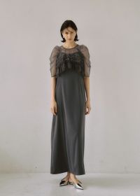 Ruffle tulle airy dress