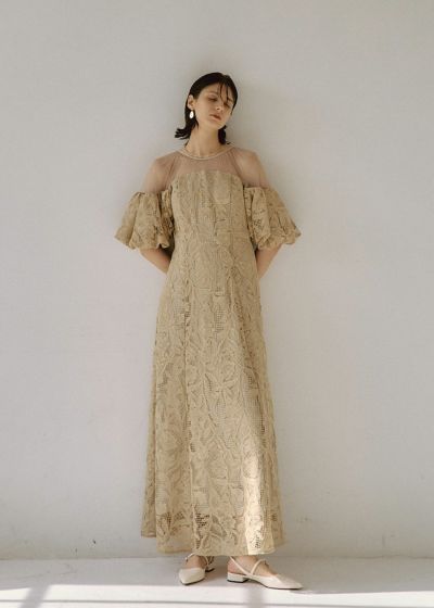 LE’RUREリルアー Circurar sleeve flower dress Circurar sleeve flower dress（ドレス）｜LE'RURE（リルアー