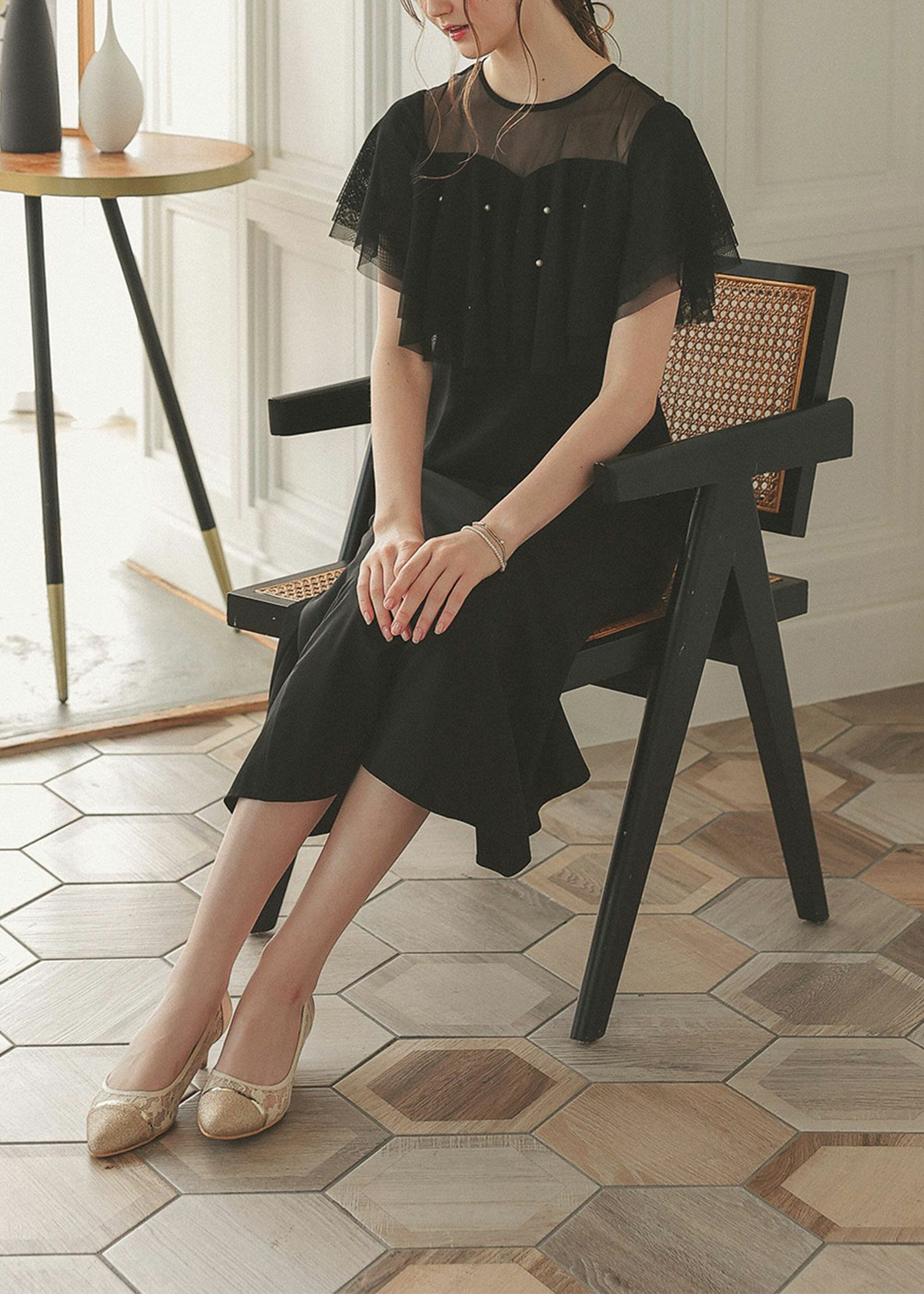 パールラッフルドレス | DorryDoll 