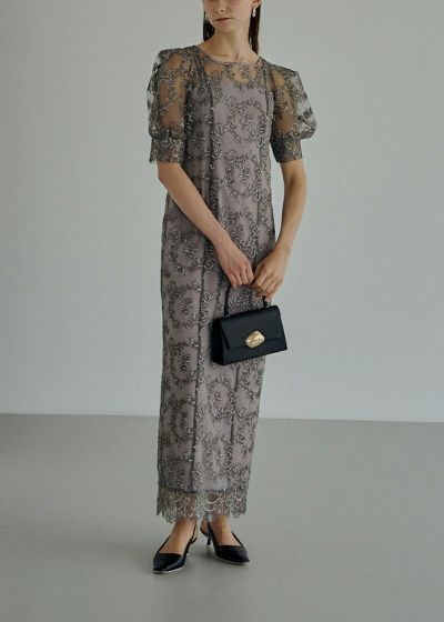 Circurar sleeve flower dress（ドレス）｜LE'RURE（リルアー