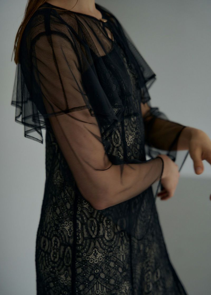 Cape blouse darmask dressのドレス|Dorry Doll / LE'RURE