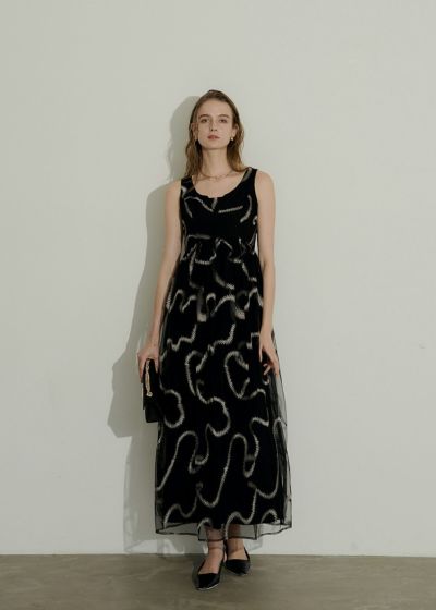 Grafitti cocoon dress