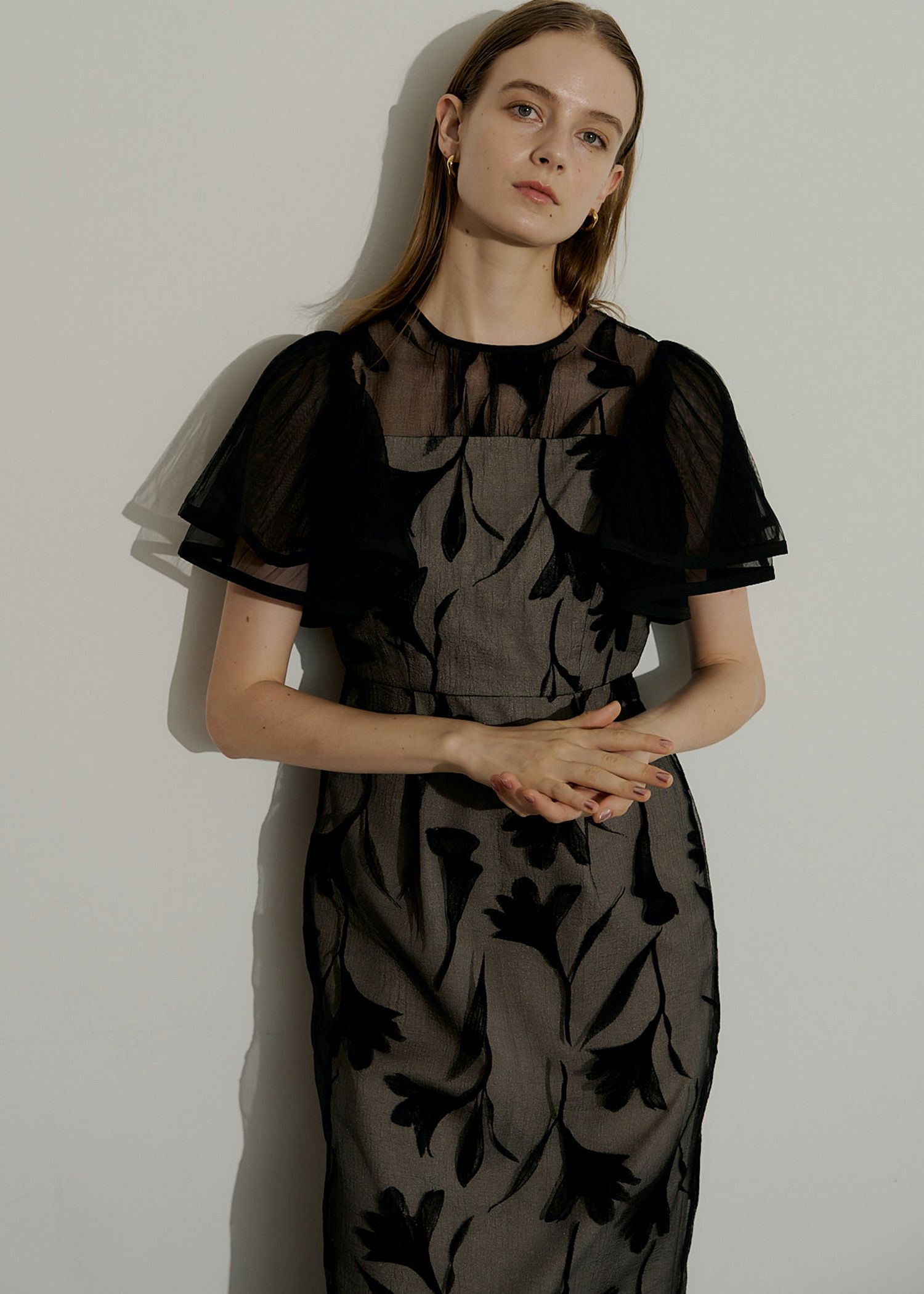 Circurar sleeve flower dressのドレス|Dorry Doll / LE