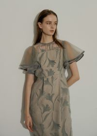 Circurar sleeve flower dressのドレス|Dorry Doll / LE'RURE