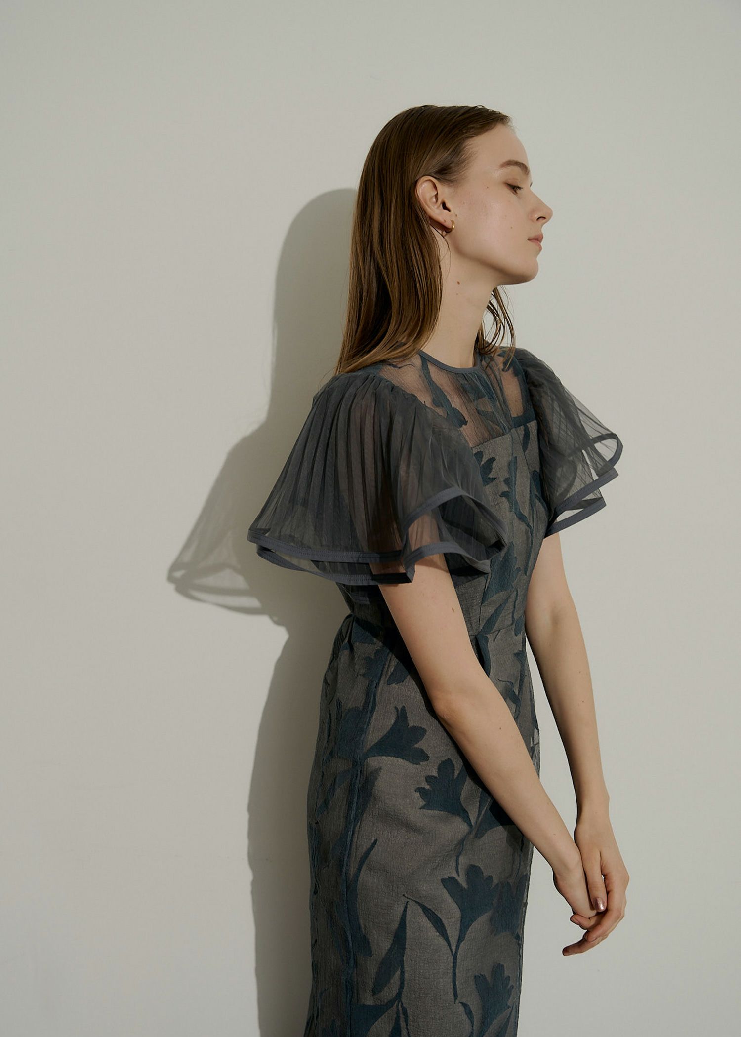 Circurar sleeve flower dressのドレス|Dorry Doll / LE