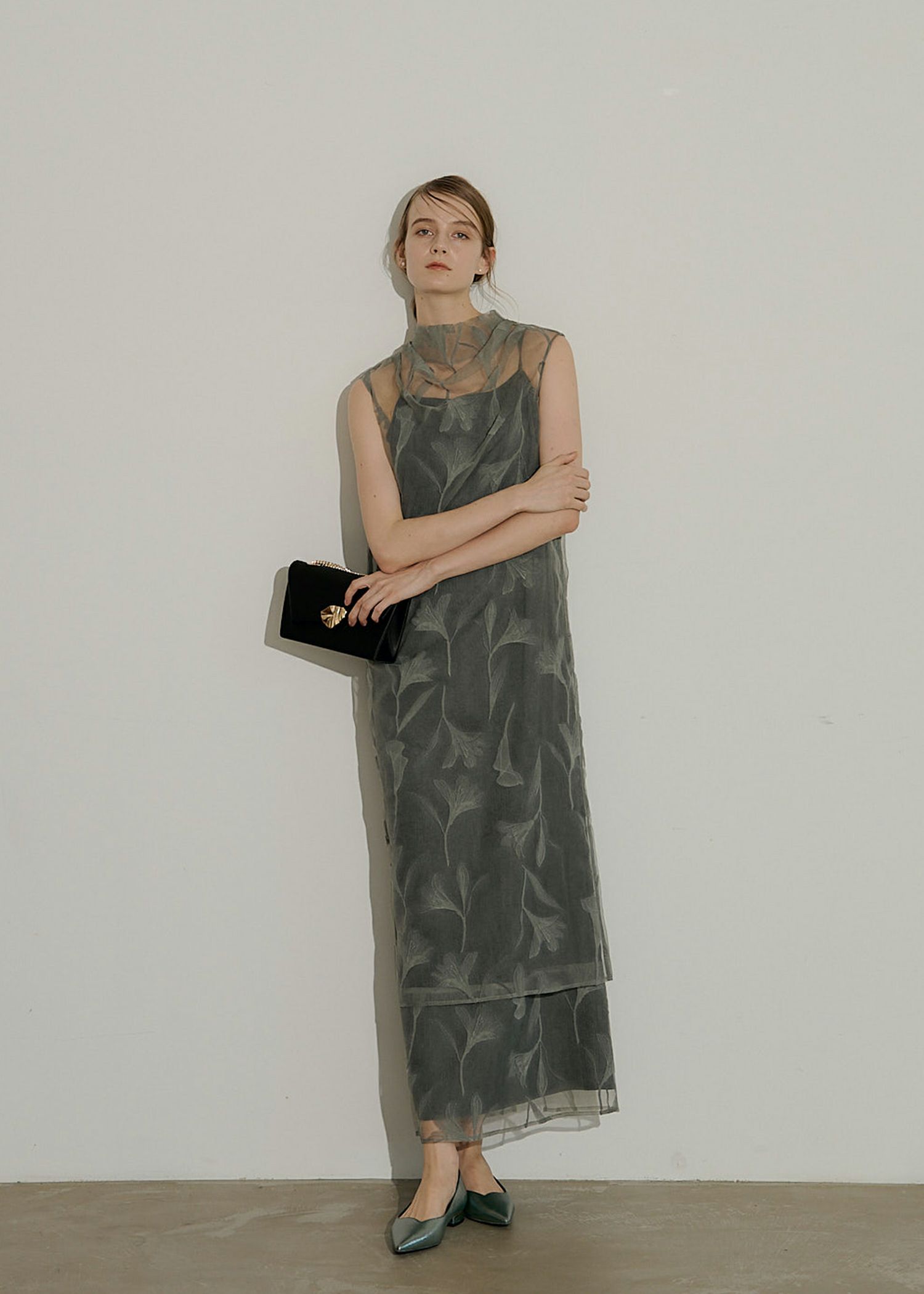 Meandering Jacquard pencil dress｜LE'RURE