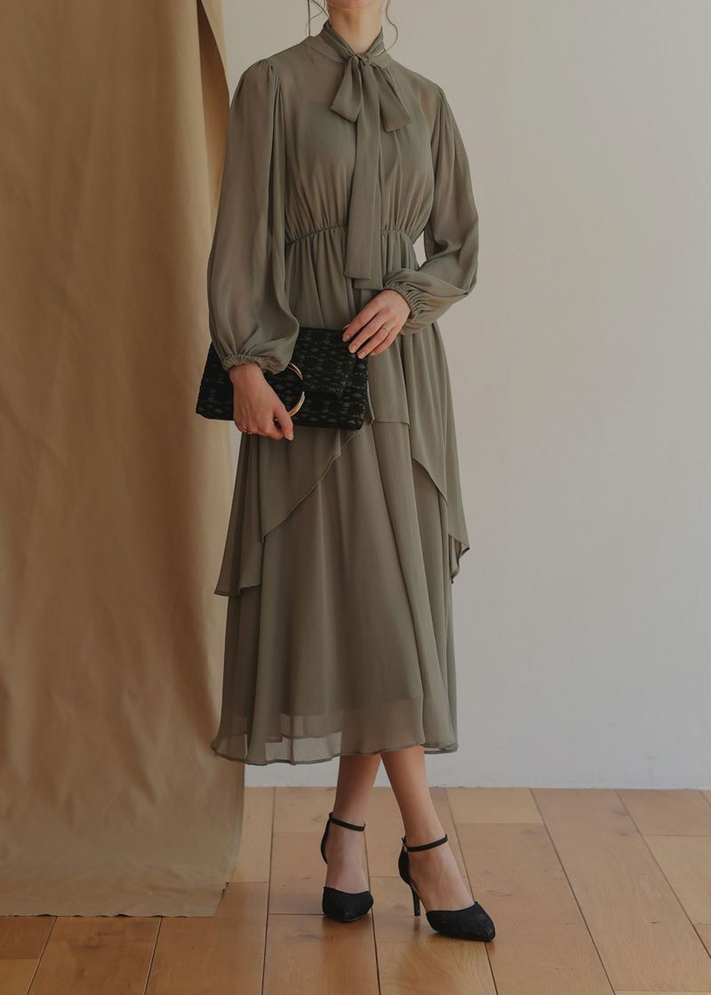 ボウタイティアードドレス|Dorry Doll