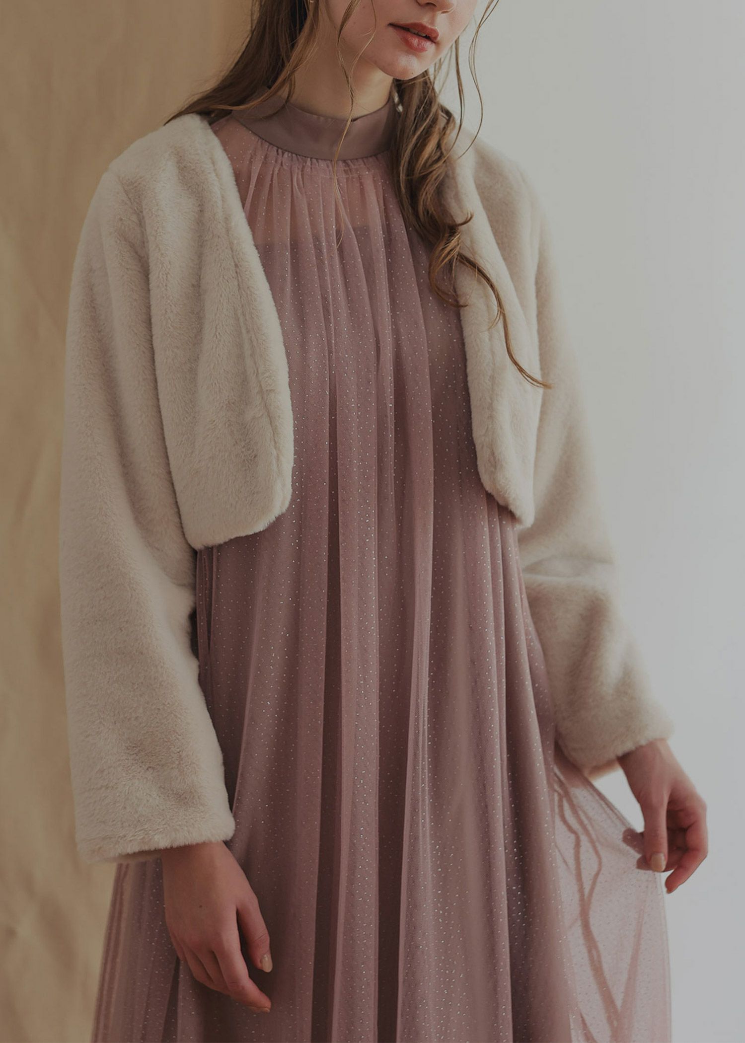 LERURE リルアー Fluffy sleeve pencil dress こし